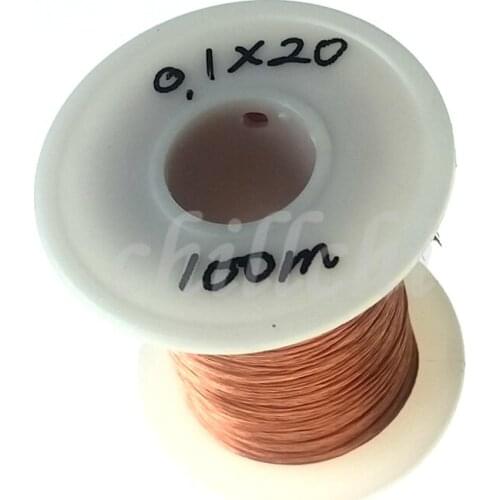 0.1x20 shares Litz wire light beam stranding stranded enamelled copper wire multi-strand copper wire sold by the meter