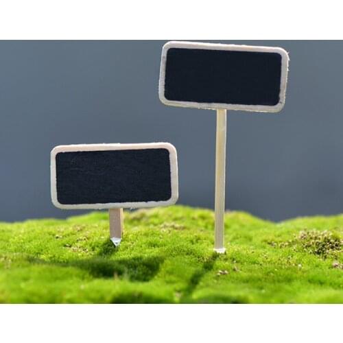 10PCS Mini Blackboard Signage Miniature Garden Ornaments Micro Landscape Toys Decoration Home Decor DIY Mini Fairy Tale World