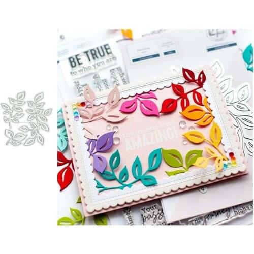 2021 New Decorative Leaves Petal Metal Cutting Dies Stencil Craft Card Making Mould Decor Template for Scrapbooking Design Model