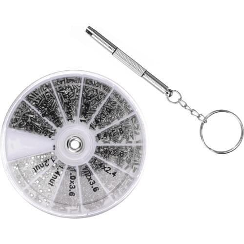 600Pcs Stainless Steel Screws 12 Kinds Assortment Tiny Hex Screws Nuts Kit with Screwdriver For Hardware Accessories