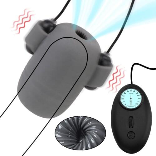 8 Modes 12 Speeds Delay Ejaculation Penis Sleeve Vibrators Male Masturbator Cup Glans Trainer Sex Toy For Men