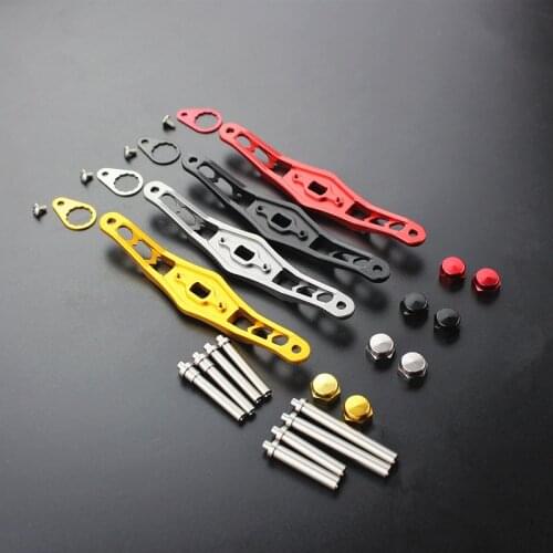 Aluminum Alloy modified rocker arm baitcasting reel handle 4 colors 95mm 8.4g A D S DIY replace wheel hole 8mm*5mm 7mm*4mm