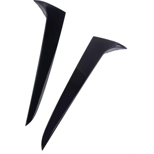 Car Pair Rear Window Side Spoiler Wing Splitter Lip Cover Trim Bezel Fit for BMW X3 F25 2011 2012 2013 2014 2015 2016 2017 Black