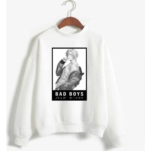 Banana Fish Hoodies Mens Casual Fashion Sweatshirts Japan Manga Sad Boys Loose Hoodie Hip Hop Creativity Streetwear Male