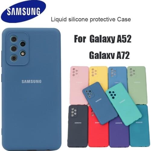 For Samsung Galaxy A52 A72 Case High Quality Soft Silicone Cover A 52 72 Tpu Silky Touch Camera Protective Shell