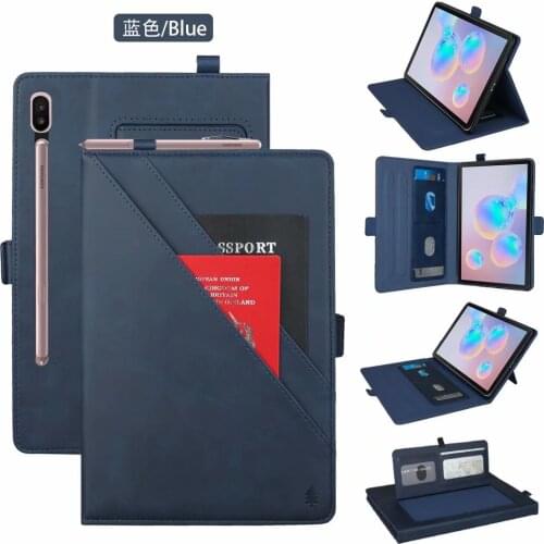 Shell For Samsung Galaxy Tab S6 SM-T860 T865 10.5 Inch 2019 Smart Leather Tablet Protect Case Flip Wallet Stand Cover Coque+pen
