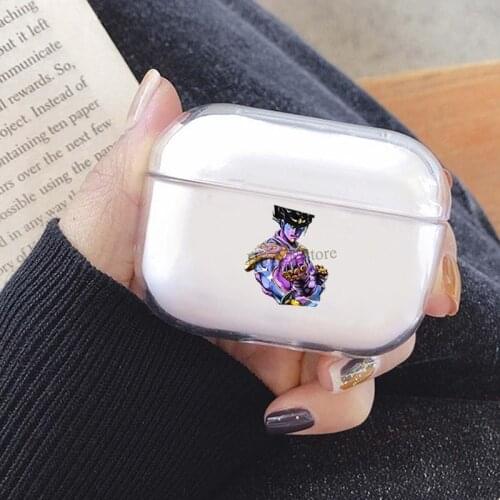 Jotaro Kujo Star Platinum JoJo Anime TPU Case For Airpods Pro Earphone Case For Airpods Wireless Bluetooth Case For AirPods 3