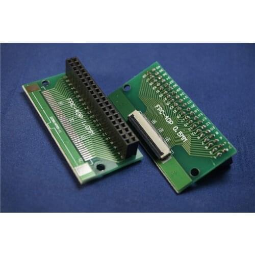 100pcs Flexible flat cable FFC FPC Connector 40 PIN 0.5mm to 2.54mm 2x20 Pin 40 Position PCB Female Header Socket PCB adapter