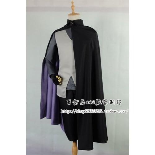 The Movie Uchiha Sasuke Cosplay Costume pant+vest+top+cloak can custom for you 11