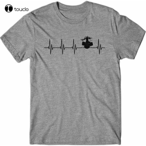 Cool T-Shirt Heartbeat Drummer - Funny Tee Shirt - Novelty Gift For Men