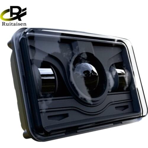 4x6 Square Led Headlights With Daytime Running Lights High Low Beam Replacement For Ford Trucks Offrord 12V 24V 6000K