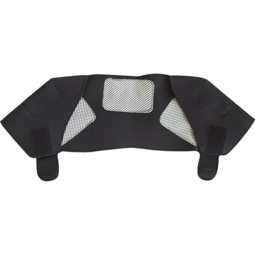 40%HOTShoulder Pad Self-heating Magnetic Therapy Faux Leather Adjustable Soft Shoulder Strap for Sports