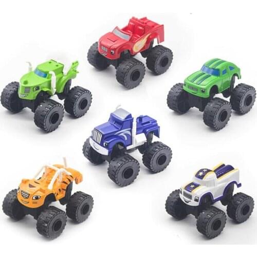 Blaze Car Toys 1:32 Vehicles Diecast Toy The Monster Machines Cartoon PVC Car Model Toys Racing Cars Mountain vehicle Gift