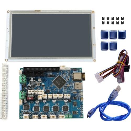 Clone Duet 2 Wifi V1.04 Duetwifi 3D Printer Parts Advanced 32 Bit Electronics Motherboard with 7 Inch PanelDue 7i Integrated