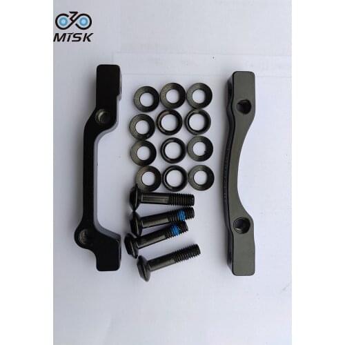 MISK MTB Disc Brake Mount Adapter Ultralight Bracket Hydraulic Disc Brake Mount Adapter for 140 160 180 203mm Rotor