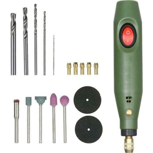 New Mini Electric Drill Grinder Set Epoxy Resin DIY Jewelry Making Power Tool For Household Grinding And Cutting Handicrafts