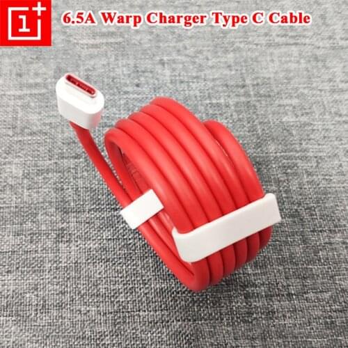 Original Oneplus USB Type C Cable 6.5A Fast Charging For One Plus 1+ 9 9R Nord 2 N10 CE 5G 8 7 Pro 7t 7 T 6t 6 Charger Wire Cord