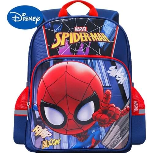 Authentic Disney Marvel Primary School Schoolbag Genuine Spider-Man Childrens Schoolbag Boy Backpack School Backpack