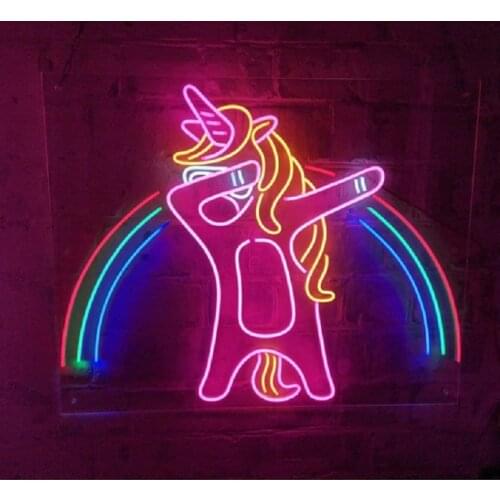 Custom Unicorn Rainbow Anime Neon Sign Light LED Decor for Home Bedroom Decor Party Birthday Gift game zone Decoration Kids Room