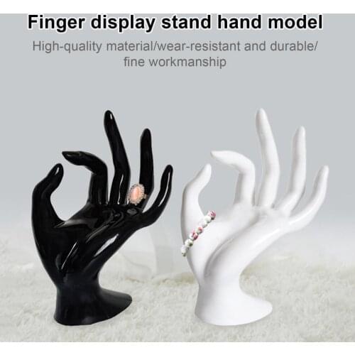 Hand Display Rack Smooth and Flat Decorative Plastic OK Finger Display Stand Hand Model for Bracelets