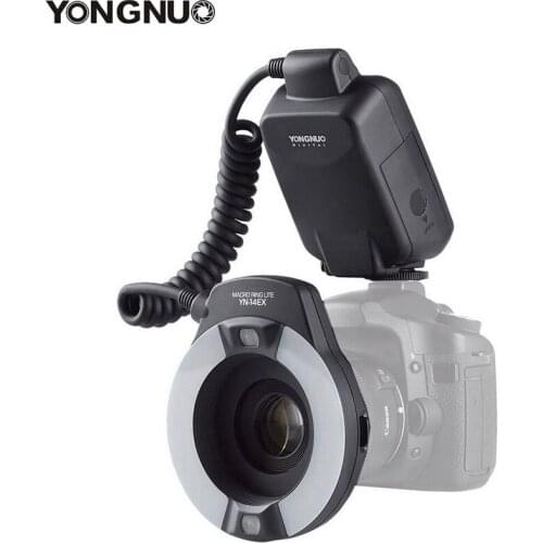 YONGNUO YN-14EX YN14EX TTL Macro Ring Flash/LED Flash Light with Adapter Ring for Canon EOS DSLR Cameras as Canon MR-14EX