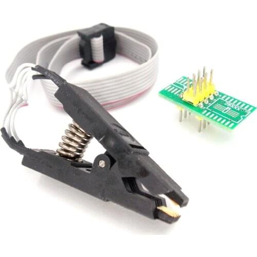 High quality SOIC8 SOP8 Test Clip For EEPROM 93CXX/25CXX/24CXX in-circuit programming on USB Programmer TL866CS TL866A EZP2010