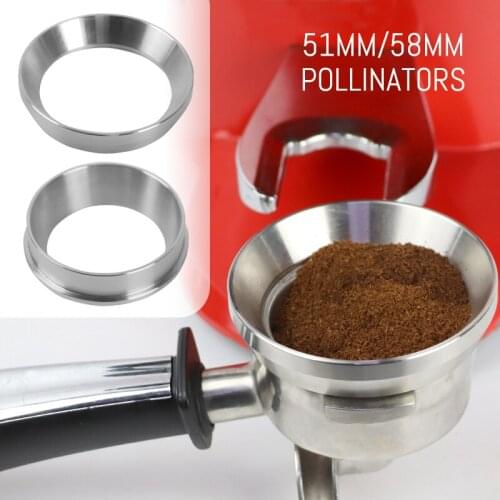 Intelligent Stainless Steel Dosing Ring, Professional Espresso Coffee Dosing Ring Coffee Machine Accessories 58MM Coffee Tamper
