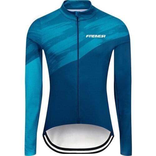 Frenesi Winter Autumn Unisex Bicycle Long Sleeve Cycling Jersey Pro Team Jacket MTB Outdoor Bike Ropa Ciclismo Clothing