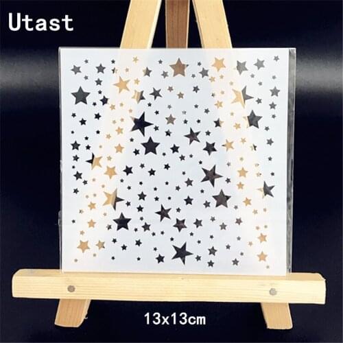 Starry Sky DIY Plastic Layering Stencils Masking Spray Template For Wall Scrapbooking Painting Photo Album Paper Card Craft