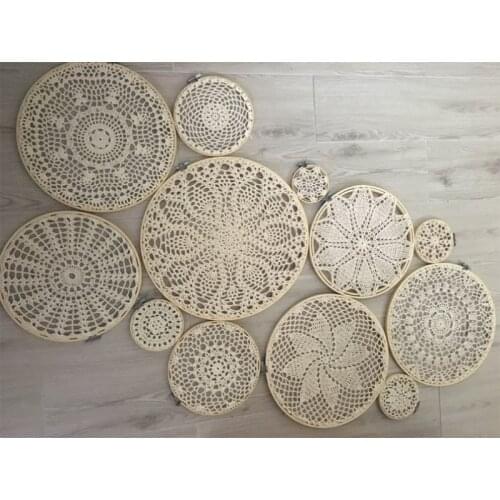 1 Set DIY Tapestry Wall Hanging Lace Dream Catcher Set Wedding Background Mexican Party Decorations Boho Wall Hanging Tapastry