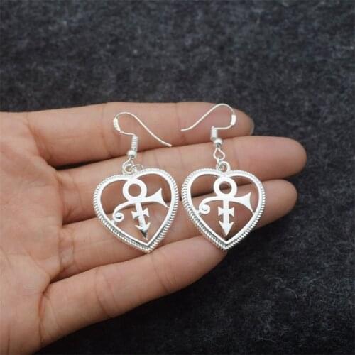 12pairs Fashion Prince Memorial Love Symbol RIP Earrings For Women Jewelry