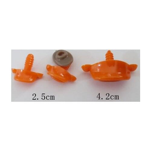 25x10mm/ 42x18mm orange color animal duck mouth plastic toy findings & soft washer--size option