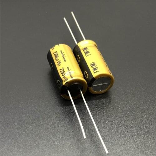 5pcs/20pcs 2200uF 10V NICHICON FW Series 10x20mm 10V2200uF HiFi Audio Capacitor
