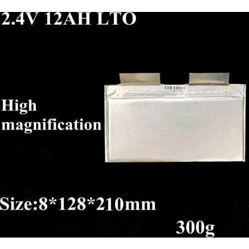 5pcs 2.4V 12AH LTO Bateria 2.3V 10AH Lithium Titanate 15C High Rate Long Life for Scooter Golf Cart Motorcycle Bike Subwoofer