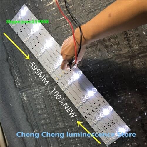 9piece/lot 32 inch LED light strip with optical lens filter TV for SKYWORTH 32_3X8 2013-11-04-V0 Skyworth 32-3X8 8-LED 595M