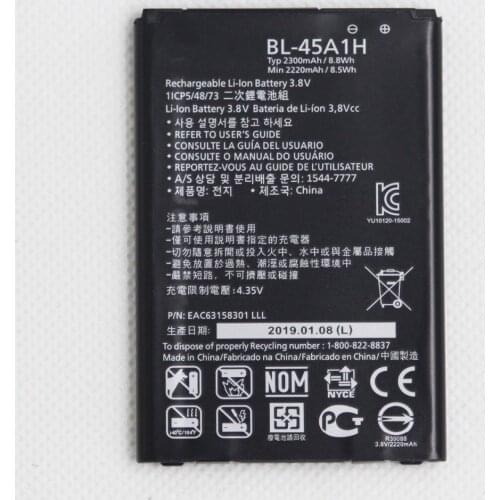 5pcs 2300mAh Internal Phone Battery BL-45A1H for LG K10 F670L F670K F670S F670 K420N K10 LTE Q10 K420 BL45A1H Mobile battery