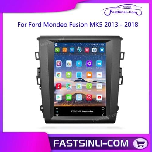 Car radio Android Quad Core GPS Navigation Wifi Player Vertical screen For Ford Mondeo Fusion MK5 2013 - 2019 2018