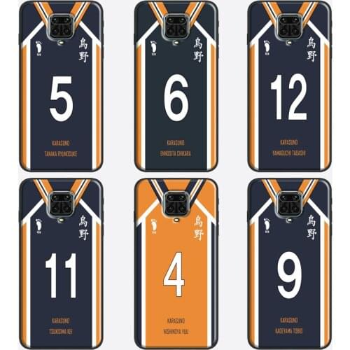 Haikyuu Karasuno Uniform Case For Xiaomi Redmi Note 10 9 Pro 8T 9S Note 7 8 Pro Shell For Redmi 9C 9A 9T 8A 7A K40