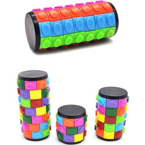 Childrens intellectual color creative magic tower Baby Toys Decompression Finger Cube Square Puzzle Suitable Relax TOY