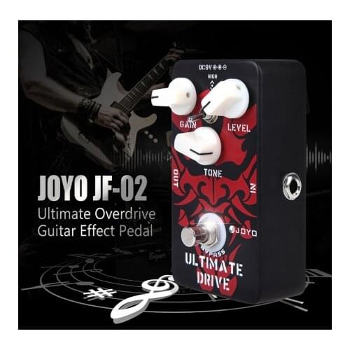 JOYO JF-02 Guitar Effect Pedal Ultimate Drive Overdrive Effect Guitar Pedal True Bypass Guitar Accessories