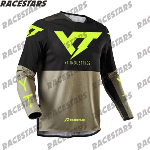 YT INDUSTRIES Motocross Jersey MTB Downhill Jersey Cycling Mountain Moto Bike DH Maillot Ciclismo Hombre Quick Dry Jersey BMX