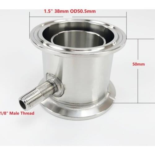 1.5" (38mm)OD50.5 Sampling Device With 1/8 Male Thread For Distillation, Rectification Accessories,Stainless Steel 304
