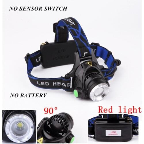 Powerfull Headlamp T6 Rechargeable LED Headlight Body Motion Sensor Head Flashlight Camping Torch Light Lamp for Fishing