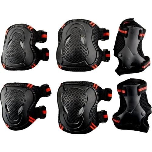 6Pcs/ Set Adult Children Knee/Elbow Pads protective gears for skateboard Bicycle Ice Inline Roller Skate Protector Kids Scooter