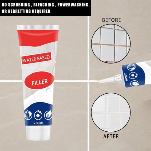 Wall Floor Tile Waterproof Sealant Wall Mending Seam White Filler Agent Wall Whitening Agent Wall Crack Hole Mending Agent