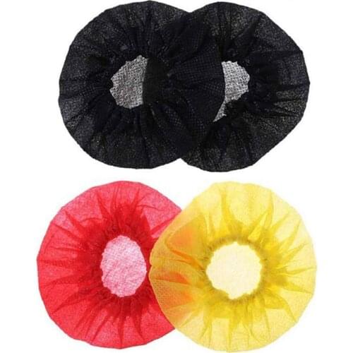 100pcs Disposable Microphone Protective Covers Removal Windscreen Protective Mic Cap Pad Non-woven Cover For KTV Karaoke Use