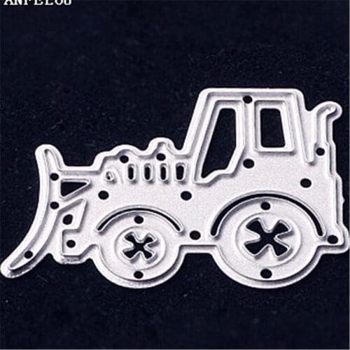 PANFELOU Metal craft A bulldozer paper die cutting dies for Scrapbooking/DIY Easter wedding Halloween cards