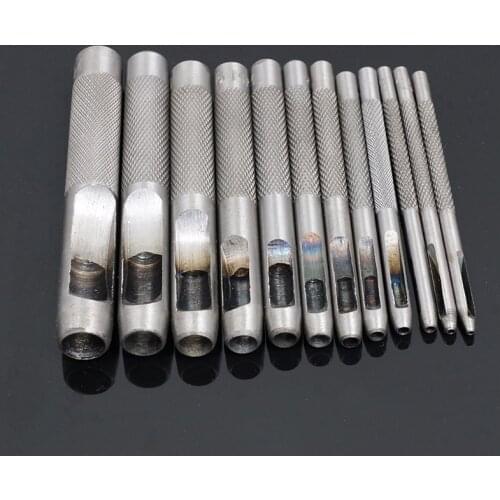 Pick Leather Tools Leather Punch Leathercraft Hole Set Hollow Puncher Belt Punch 1.0mm-30mm Clothing Canvas Leather Craft Tools