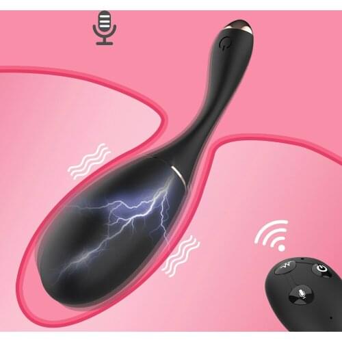 Electric Shock Vibrators Sex Toys for Women Wireless Remote Vibrator Clitoris Stimulator Panties Vibrating Eggs Voice Control