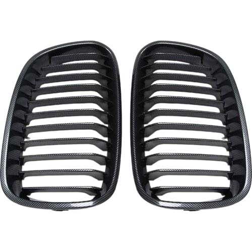 Carbon Fiber Printed Car Grille Sedan/Wagon for BMW F10 F18 M5 11-14 51137239022 51137239021